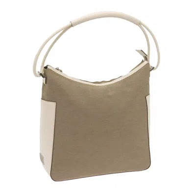 Shop Gucci Soho Beige Canvas Shoulder Bag ()