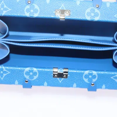 Pre-owned Louis Vuitton Blue Leather Clutch Bag ()