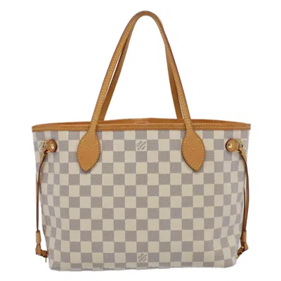Pre-owned Louis Vuitton Neverfull Pm Beige Canvas Tote Bag ()