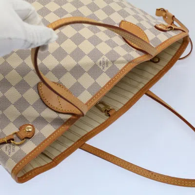 Pre-owned Louis Vuitton Neverfull Pm Beige Canvas Tote Bag ()