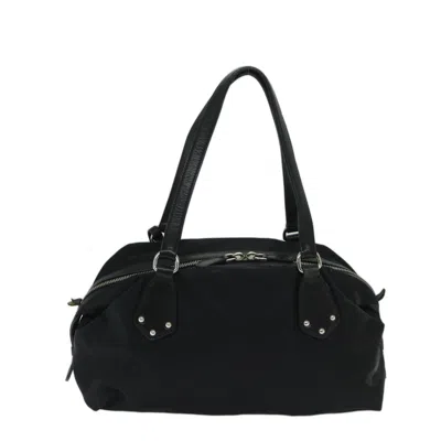 Shop Prada Saffiano Black Synthetic Shoulder Bag ()