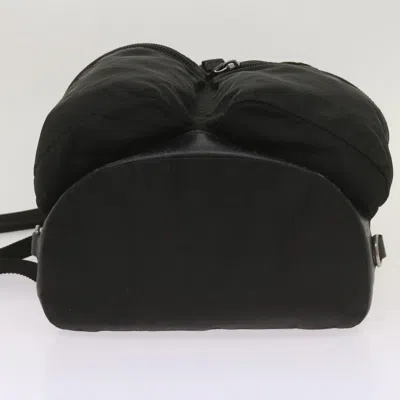 Shop Prada Tessuto Black Synthetic Backpack Bag ()