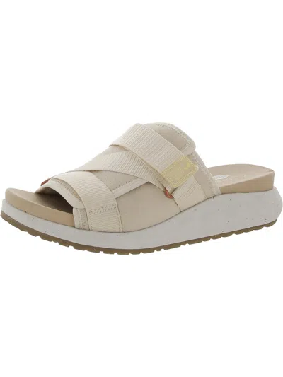 Shop Dr. Scholl's Shoes Womens Velcro Slip On Slide Sandals In Beige