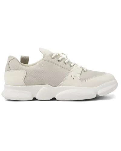 Shop Camper Karst Leather-trim Sneaker In White