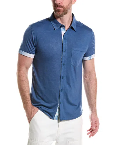 Shop Endless Summer Slub Shirt In Blue