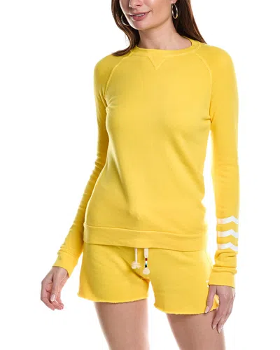 Shop Sol Angeles Waves Pullover In Yellow