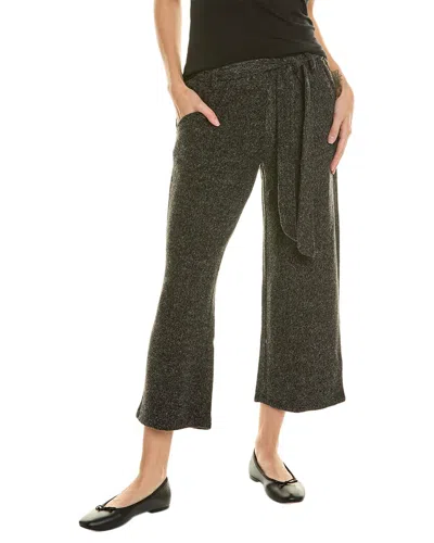 Shop Sol Angeles Brushed Boucle Crop Tie Pant In Grey