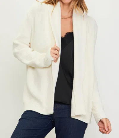Shop Skies Are Blue Careen Cardigan In Off White In Beige