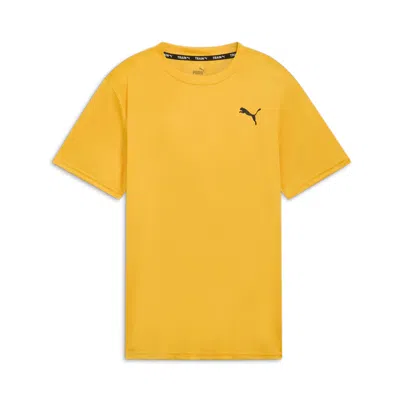 Shop Puma Men's Fit Graphic Tee In Yellow