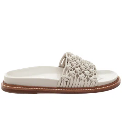Shop J/slides Robie Sandal In Off-white Woven