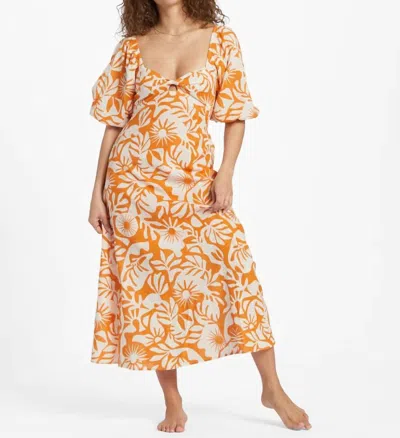 Shop Billabong Paradise Cove Dress In Orange In Multi