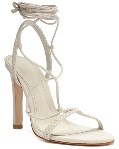 Shop Schutz Maxima Leather Sandal In White