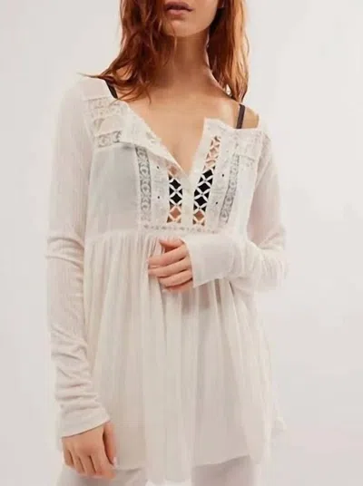 Shop Free People Pretty Please Tunic In Ivory In White