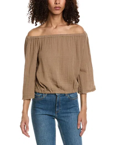 Shop Michael Stars Isabel Convertible Top In Brown