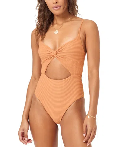 Shop L*space Kyslee Classic One-piece In Orange