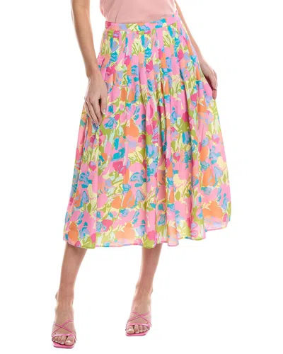 Shop Crosby By Mollie Burch Mallie Midi Skirt In Pink