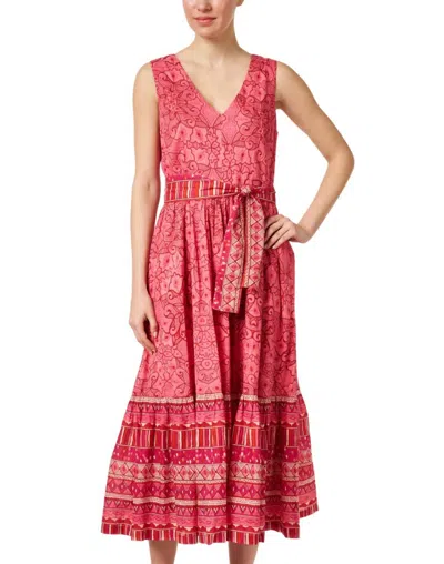 Shop Ro's Garden Mariana Dress In Red Multi In Pink