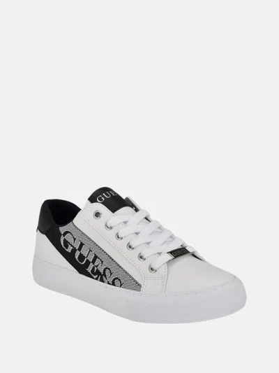Shop Guess Factory Leyla Logo Sneakers In White