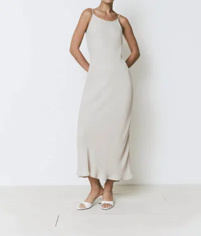 Shop Sophie Rue Tulipe Dress In Cement In White