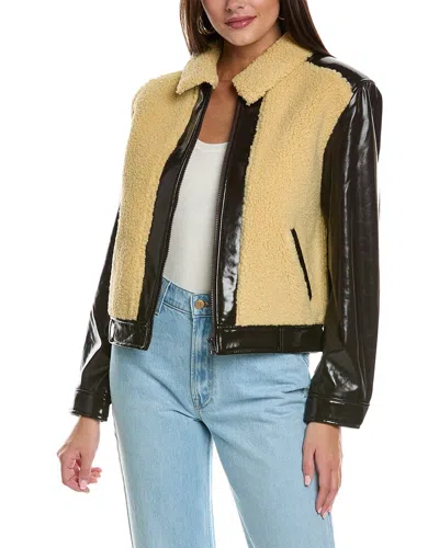 Shop Mother Denim The Sidecar Jacket In Yellow