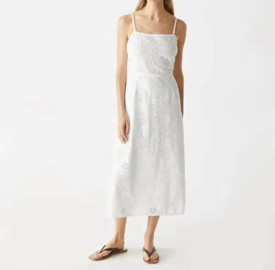 Michael Stars Allora Eyelet Midi Dress In White In White