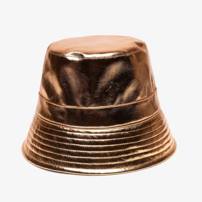 Wyeth Rayne Bucket Hat In Gold In Gold