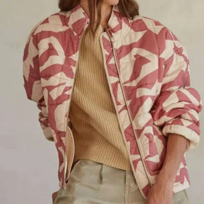 Shop By Together Main Street Jacket In Dusty Red In Beige