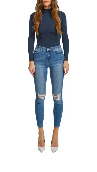 Shop L Agence Margot Skinny Jeans In Syracuse In Blue