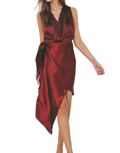 Shop Dress Forum Sleeveless Knit Dress In Rust In Red