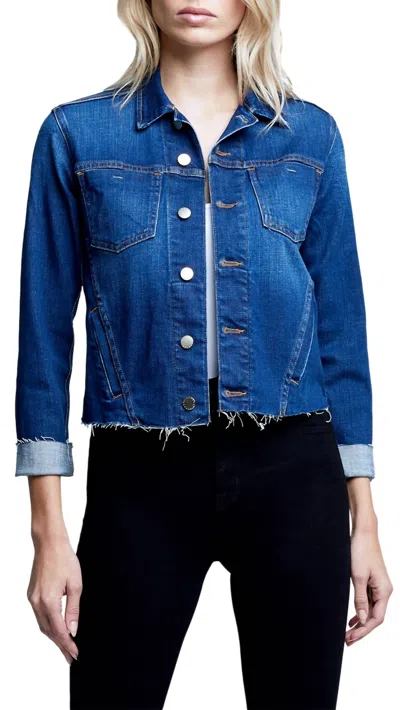 Shop L Agence Janelle Jacket In Shasta In Blue