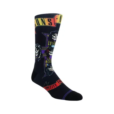 Shop Perri’s Socks Unisex - Guns N' Roses Appetite Cross Sock In Black In Multi