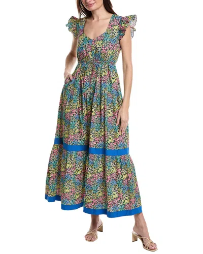 Shop Garrie B Drawstring Maxi Dress In Multi