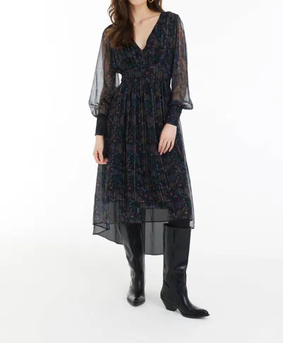 Shop Allison New York Reeve Midi Dress In Paisley Blooms In Multi