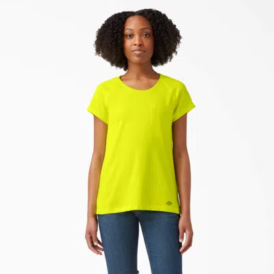 Shop Dickies Women's Cooling Short Sleeve T-shirt In Yellow