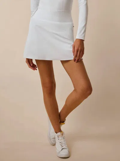 Shop Greyson Clothiers Phoenix Skirt With Shortie In Arctic In White