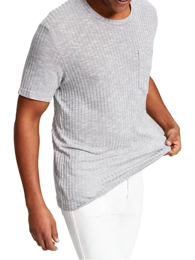 Shop And Now This Mens Ribbed Pocket T-shirt In Grey