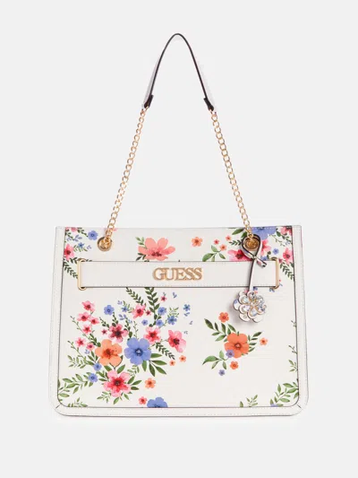 Shop Guess Factory Nairobo Floral Tote In Multi