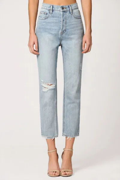 Shop Hidden Tracy High Waist Straight Denim In Blue