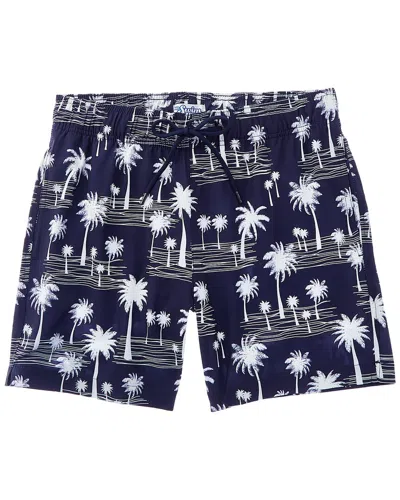 Shop Mr.swim Mr. Swim Palm Trees Swim Trunk In Purple