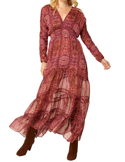 Shop Misa Anouska Dress In Septima Tapestry In Multi