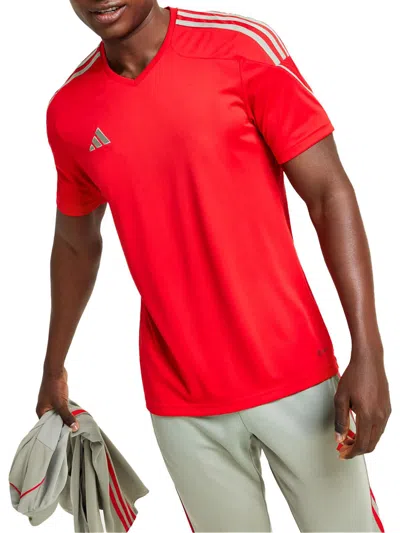 Shop Adidas Originals Tiro Mens Football Logo Shirts & Tops In Multi