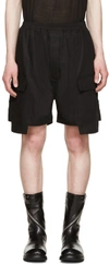 RICK OWENS Black Cargo Boxer Shorts