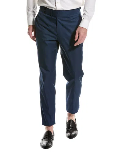 Shop Isaia Trouser In Blue