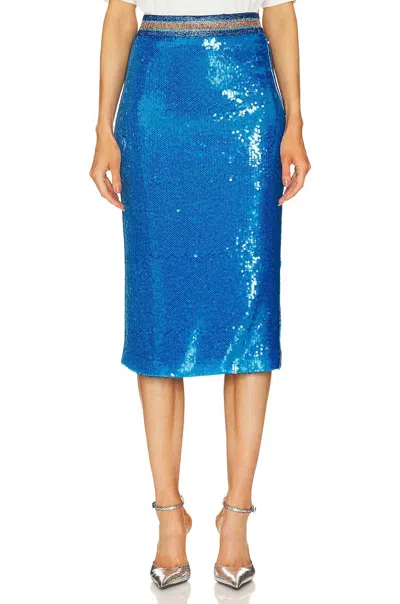 Shop Le Superbe Liza Skirt In Blue