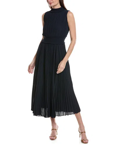 Shop Nanette Lepore Crepe Chiffon Maxi Dress In Black
