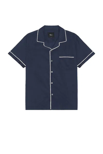 Shop Rails Osbourne Button Up Shirt In Binaural Blue
