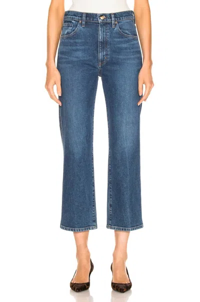 Shop Goldsign Cropped Jean In Hayward In Blue