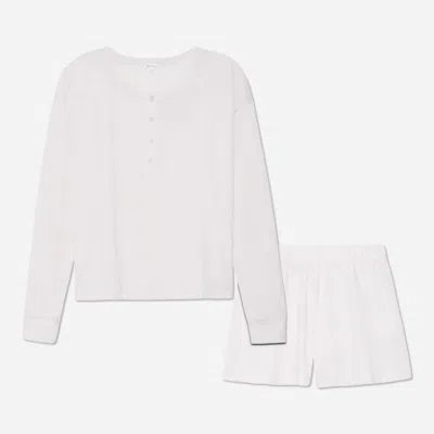 Shop Skin Chloe Pajama Set In Pearl Pink