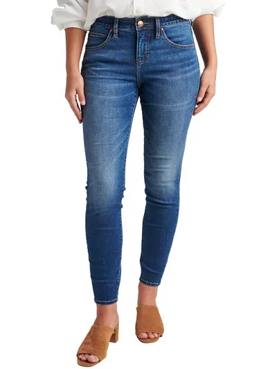 Shop Jag Jeans Cecilia Womens Mid-rise Stretch Skinny Jeans In Blue