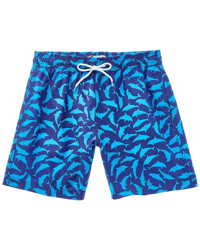 Shop Trunks Surf & Swim Co. Sano Swim Short In Blue